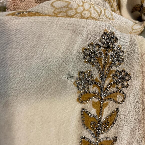 Jen’s Pirate Booty Sheer Metallic Embroidered Dress/Tunic/Cover Up - Picture 4 of 5